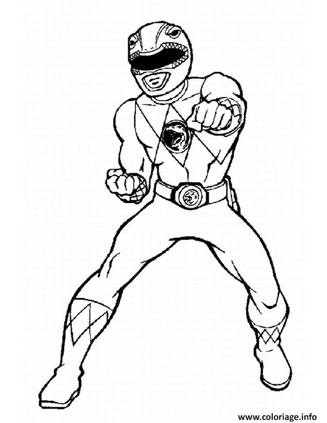 Coloriage Power Rangers Jungle Fury Karate Dessin à Imprimer